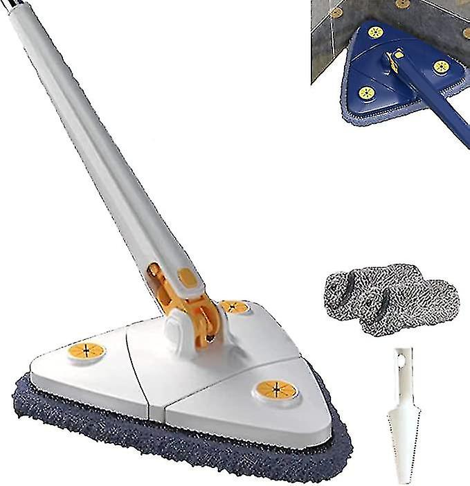 360° Rotatable Adjustable Cleaning Mop Triangle Mop with Stainless Steel